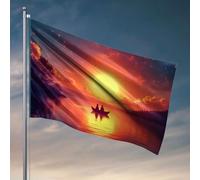 Drapeaux de décoration de chambre Deux personnes dans un bateau sur un lac étoilé. Drapeau cool pour dortoir universitaire Accessoires de grotte (30 x 45 cm)