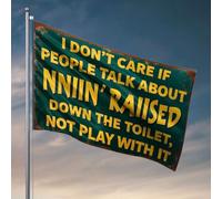Drapeaux de dortoir pour filles avec inscription « I Don'T Care If People Talk About Nniin' Raiised Down The Toilet » - Drapeaux de dortoir pour filles (60 x 90 cm)
