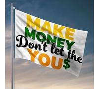 Drapeaux de dortoir pour filles « Make Money Don'T Let The You » Drapeaux de chambre pour filles Panneaux d'extérieur et décoration (120 x 180 cm)