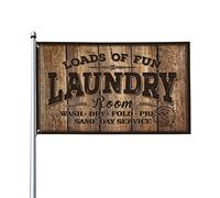 Drapeaux de dortoir pour gars, buanderie, chemin de linge, affiche de drapeau de blanchisserie antidérapant pour dortoir universitaire, drapeau de jardin cool (30 x 45 cm)