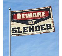 Drapeaux de dortoir pour gars, méfiez-vous du drapeau mince, décoration de salle de jeux, accessoires de salle de bain (120 x 180 cm)