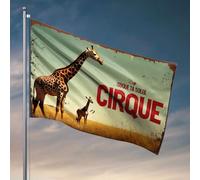 Drapeaux de dortoir pour les gars qui prennent un bain de soleil dans le cirque. Drapeaux de dortoir pour les gars de l'université Drapeaux de chambre amusants (30 x 45 cm)