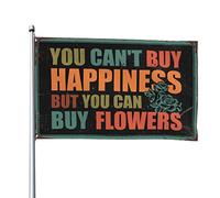 Drapeaux de dortoir universitaire « You Can'T Buy Happiness But You Can Buy » - Décoration d'automne - Décoration extérieure pour homme (120 x 180 cm)
