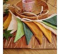 Drapeaux de fanions - Drapeau triangulaire pour berceau de bébé, drapeaux de crèche | Chaîne triangulaire meilleurs accessoires de berceau, guirlandes de fanions triangulaires en tissu de coton