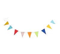 Drapeaux de fête Drapeau de célébration en tissu coloré 10M, bannières suspendues, banderole fête, joyeux anniversaire