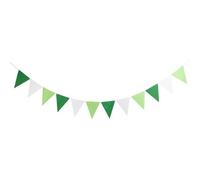 Drapeaux de fête Guirlande multicolore à 12 drapeaux de 2.5m, bannière for décoration fête d'anniversaire, salle, guirlande suspendue(Color16)