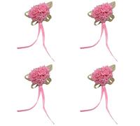 Drapeaux de fête pour l'extérieur - Corsages de poignet pour mariage - Corsages en mousse de rose avec bracelet pour mariage - Mother of Bride and Groom - Fleurs de bal - 3 x 5 - Double face - Pour