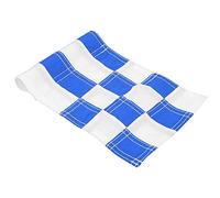 Drapeaux de Golf à Carreaux, Nylon Résistant, 22x15,5 cm, Bleu à Grille - Anti - UV, Léger et Durable, Parfait pour Entraînement de Putting et Pratique en Extérieur (Plaid bleu)