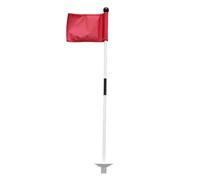 Drapeaux De Golf pour Cour | Drapeau Vert Détachable avec Coupe Trou Bâton en Fibre Verre Pelouse, Sable, Accessoires Portables Intérieur Exprimer Votre Amour pour Les Golfeurs