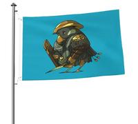 Drapeaux de hiboux mignons pour l'extérieur 2 x 3 pieds double face robuste bannière drapeau pour maison cour festival extérieur jardin décoration drapeau de bienvenue