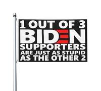 Drapeaux De Jardin 1 Partisan De Biden Sur 3 : « Nique Joe Biden ! Il Faut Que Biden Parte ! Biden, C'Est De La Merde ! » Drapeaus Décoratif Decoration Bannière Jardins Résistant Pour 90X150Cm
