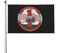 Drapeaux De Jardin 1Er Bataillon, 10E Marines Treer Drapeau Bannière Extérieure Résiste Aux Intempéries Pour Balcon Fête Patio 90X150 Cm