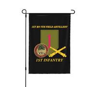 Drapeaux De Jardin 1Er Bataillon, 5E Régiment D'Artillerie De Campagne, 1Er Régiment D'Infanterie Drapeaus Décoratif Durable Drapeau Fierté Résistant Bannières Extérieure Pour Balcon 90X150Cm