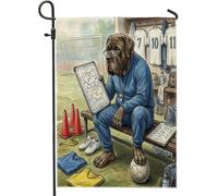 Drapeaux de jardin 2026 de football Neopolitan Mastiff - 30,5 x 45,7 cm - Double face pour décoration extérieure, prêt à être assorti à un chiot, un entraîneur, une maison, un petit drapeau de pelouse