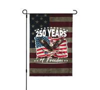 Drapeaux De Jardin 250 Years Of Freedom 1776 2026 Décorations Treer Drapeau Résiste Aux Intempéries Pelouse Drapeaux Pour Patio Célébrations S