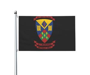 Drapeaux De Jardin 2E Bataillon, 5E Régiment Bannière Extérieure Décorations Garden Flag Résiste Aux Intempéries Drapeau Extérieur Pour Ferme Balcon Fête S