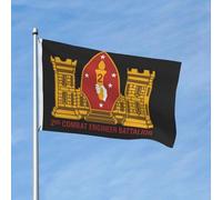 Drapeaux De Jardin 2E Bataillon Du Génie De Combat Treer Drapeau Toutes Les Saisons Drapeau Extérieur Résiste Aux Intempéries Pelouse Drapeaux Pour Ferme Célébrations S