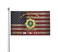 Drapeaux De Jardin 2E Régiment De Cavalerie Américain Oif Oef Vétéran Célébrez Chaque Instant Bannières Extérieure Couleurs Vives Bannière Jardins Résistant Drapeaus Décoratif Pour 90X152CM