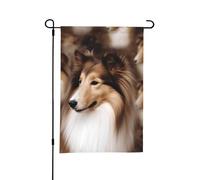 Drapeaux de jardin 30 × 45 cm, drapeaux de bienvenue verticaux, drapeaux de bienvenue pour chien, drapeaux double face, bannière décorative d'extérieur pour toutes les saisons, vacances, cour, ferme