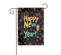Drapeaux De Jardin 30X45Cm Bonne Année, Ma Mignonne Drapeau Extérieur Haute Qualité Signes De Jardin Pour Fête, Extérieur, Ferme