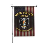 Drapeaux De Jardin 30X45Cm Scouts Imjin - 2E Division Drapeau De Maison Extérieur Drapeau D’Hiver Pour Extérieur, Vacances, Ferme
