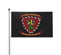 Drapeaux De Jardin 3E Bataillon Du Génie De Combat Drapeau Extérieur Coupe-Vent Et Étancheune Garden Flag Toutes Les Saisons Treer Drapeau Pour Balcon Fête Célébrations S