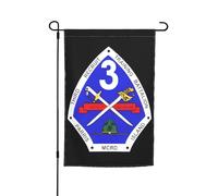 Drapeaux De Jardin 3Rd Recluit Training Batallion Parris Island Résiste Aux Intempéries Garden Flag Coupe-Vent Et Étancheune Drapeau Extérieur Pour Célébrations Jardinage S