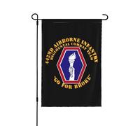 Drapeaux De Jardin 442Nd Infantry Regimental Combat Team Résiste Aux Intempéries Drapeau Extérieur Coupe-Vent Et Étancheune Pelouse Drapeaux Pour Patio Célébrations S