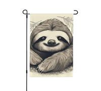 Drapeaux de jardin 71,1 x 101,6 cm double face - Drapeau de jardin d'hiver paresseux mon esprit animal - Drapeau décoratif d'extérieur - Drapeau vertical d'extérieur pour toutes les saisons
