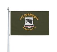 Drapeaux De Jardin 761E Bataillon Black Leopard, Seconde Guerre Mondiale Bannière Extérieure Décorations Treer Drapeau Toutes Les Saisons Drapeau Extérieur Pour Célébrations Balcon Fête M