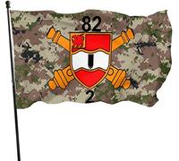 Drapeaux De Jardin 90x150cm, 2E Bataillon Du 82E Régiment D'Artillerie De Campagne Grand Drapeau Imprimé Bannière À Œillets, Pour Les Bureaux, Les Défilés, Jardin