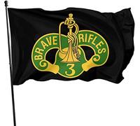 Drapeaux De Jardin 90x150cm, 3E Régiment De Cavalerie Blindée Bannière De Drapeaux Renforcé Avec Bannière, Pour Les Bureaux, D'Intérieur, Les Défilés