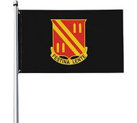 Drapeaux De Jardin 90x150cm, 42E Régiment D'Artillerie De Campagne Décoratif Drapeaux Décoration Bannière À Œillets, Pour Les Bureaux, Jardin, Les Défilés