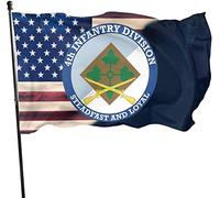 Drapeaux De Jardin 90x150cm, 4E Régiment D'Infanterie Avec Fusiliers Drapeau De Bienvenue Renforcé Avec Bannière, Pour Les Bureaux, Balcon, Les Défilés