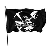 Drapeaux De Jardin 90x150cm, À La Mémoire Des Mineurs De Charbon Drapeau Militaire Traditionnel Bannière À Œillets, Pour Les Bureaux, Les Défilés, D'Intérieur