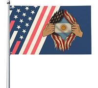 Drapeaux De Jardin 90x150cm, Argentine Grand Drapeau 2 Œillets Métalliques Bannière, Pour Les Bureaux, Les Défilés, Jardin