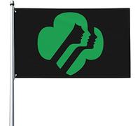 Drapeaux De Jardin 90x150cm, Drapeau Des Girl Scouts Des États-Unis Bannière De Drapeaux Lavable Bannière À Œillets, Pour Les Défilés, Balcon, D'Intérieur