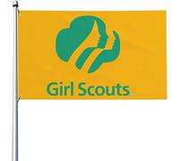 Drapeaux De Jardin 90x150cm, Drapeau Des Girl Scouts Des États-Unis Drapeau Paysage Traditionnel Bannière À Œillets, Pour Jardin, D'Intérieur, Balcon