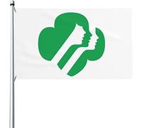 Drapeaux De Jardin 90x150cm, Drapeau Des Girl Scouts Des États-Unis Drapeau Pirate Renforcé Avec Bannière À Œillets, Pour Les Bureaux, D'Intérieur, Les Défilés