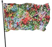 Drapeaux De Jardin 90x150cm, Fleurs Couleurs Nature Fleur Printemps Grand Drapeau Imprimé Bannière, Pour Les Bureaux, Balcon, Les Défilés