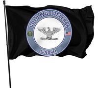 Drapeaux De Jardin 90x150cm, Insigne De Grade De Colonel De L'Armée Américaine, Vétéran De La Guerre Froide Drapeau Pirate Lavable Bannière À Œillets, Pour Balcon, D'Intérieur, Les Défilés