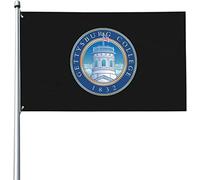 Drapeaux De Jardin 90x150cm, Logo Du Gettysburg College Drapeau Pirate 2 Œillets Métalliques Bannière, Pour Jardin, D'Intérieur, Balcon