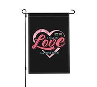 Drapeaux de jardin à chaque fois que je te vois, je tombe amoureux de toi, 12 x 18 pouces, drapeau de jardin double face, drapeaux décoratifs pour la maison, la pelouse, le patio, les vacances, la sai