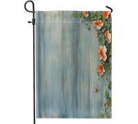 Drapeaux de jardin à fleurs de capucine printanière, 30,5 x 45,7 cm, double face pour décoration extérieure, ferme, fleurs rustiques, drapeau de maison, petit drapeau de pelouse