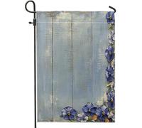 Drapeaux de jardin à fleurs de pensée printanière, 30,5 x 45,7 cm, double face pour décoration extérieure, ferme, fleurs rustiques, drapeau en toile, petit drapeau de pelouse
