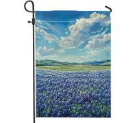 Drapeaux de jardin à fleurs jacinthes du printemps 30,5 x 45,7 cm double face pour décoration extérieure, paysage floral avant cour, drapeau en toile, paysage naturel, petit drapeau de pelouse