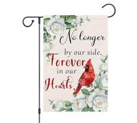 Drapeaux De Jardin À Jamais Dans Nos Cœurs, Disparus Depuis Longtemps. Cimetière Commémoratif Cardinal Flower Faith Grave. Drapeau Fierté Résistant Bannière Jardins Pour 30X45CM
