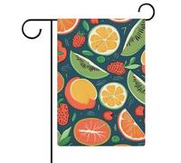 Drapeaux de jardin à motif de fruits 30,5 x 45,7 cm double face pour l'extérieur, drapeau de cour, drapeau floral de bienvenue, drapeaux de jardin, décorations de vacances