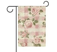 Drapeaux de jardin à motif pêche rétro 30,5 x 45,7 cm, drapeau extérieur double face, drapeau de cour d'été, drapeau floral de bienvenue, drapeaux de jardin saisonniers, décorations de vacances