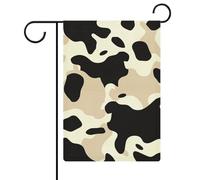 Drapeaux de jardin à pois de vache 30,5 x 45,7 cm double face pour l'extérieur, drapeau de cour, drapeau floral de bienvenue, drapeaux de jardin, décorations saisonnières de cour